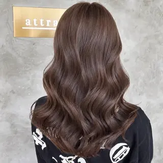 ロング カラー 大阪  天王寺 attraitななかのヘアスタイル