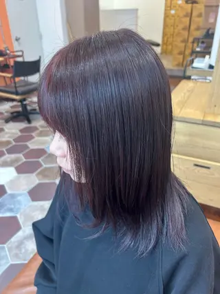 セミロング 佐藤光華/JANU /カラーモデルのヘアスタイル