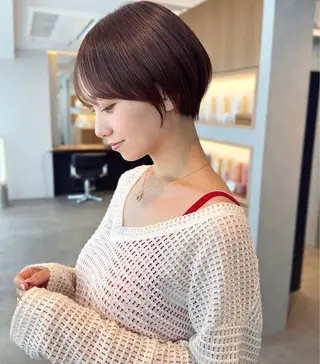 ショート お顔まわりカット たなかちなみ🦤♡のヘアスタイル