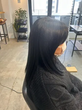 セミロング カラー 丸岡 桜のヘアスタイル
