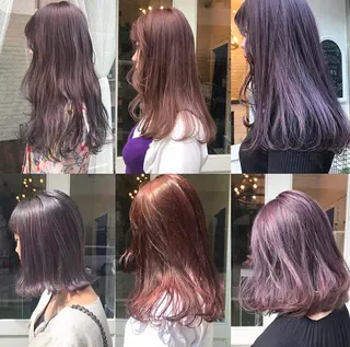 ロング カラー ヘアアレンジ 池上 みゆのヘアスタイル