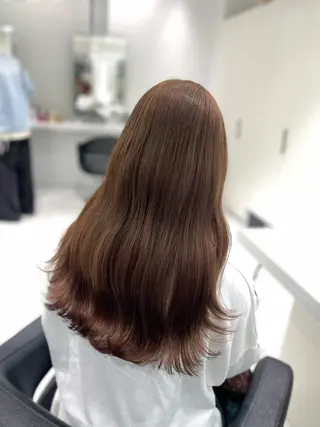 ロング カラー ヘアアレンジ 💓色落ちまで綺麗な 垢抜けカラー💓のヘアスタイル