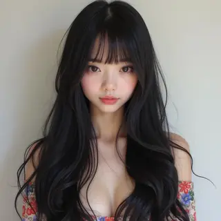 ロング アートディレクター ワダヒサノリのヘアスタイル