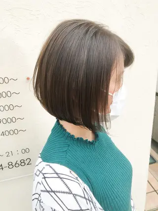 ミディアム 熊崎 樹のヘアスタイル