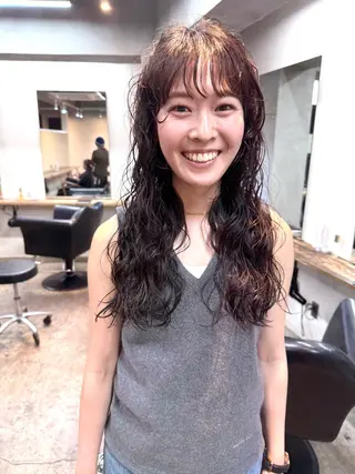 ロング パーマ 坂本 裕介のヘアスタイル