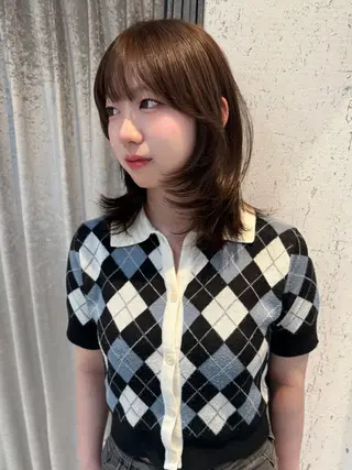 ミディアム カラー mai / linoah˚✧のヘアスタイル