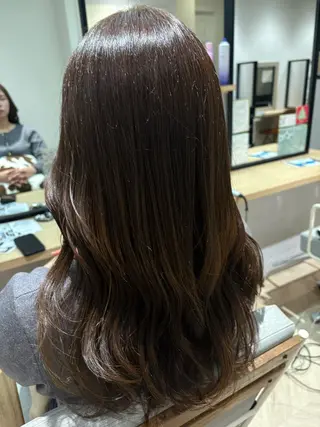 セミロング あさかわ みほのヘアスタイル