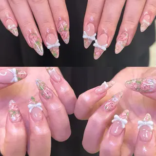 ネイル 𝙃𝙖𝙧𝙪⋆ ˚꩜。個性派のネイルデザイン