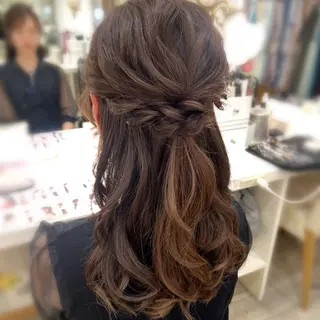 セミロング ヘアアレンジ fil 小倉店 Yukaのヘアスタイル