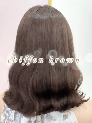 セミロング カラー ヘアアレンジ ガーリーカラー🩷 ユウ🍓💞のヘアスタイル