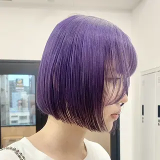 ショート カラー ✨ブリーチカラー× 艶髪SUZU🛼🫧のヘアスタイル