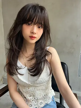 ミディアム カラー パーマ ヘアアレンジ ✂️ボブ/レイヤー /艶カラー🌷喜美花のヘアスタイル