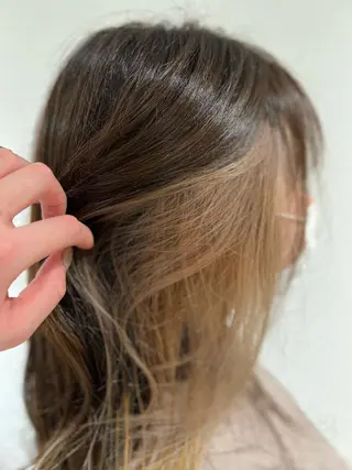 ロング カラー 🪽ラベンダーカラー 暗髪透明感🪽レイナのヘアスタイル
