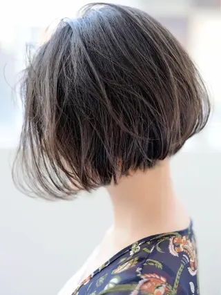ショート カラー パーマ すきバサミを使わない カット✂️✨郡司泰之のヘアスタイル