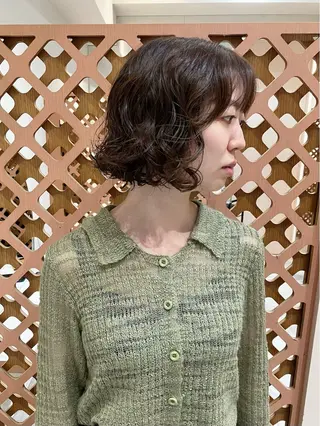 ショート パーマ 川間 将彦のヘアスタイル