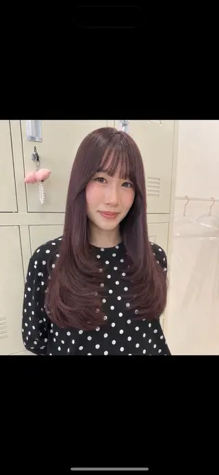 ロング カラー 淡い暖色・ラベンダー ♡レイヤー🩰ノアのヘアスタイル