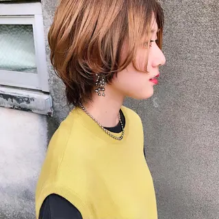 ミディアム カラー 中川 竜誠のヘアスタイル