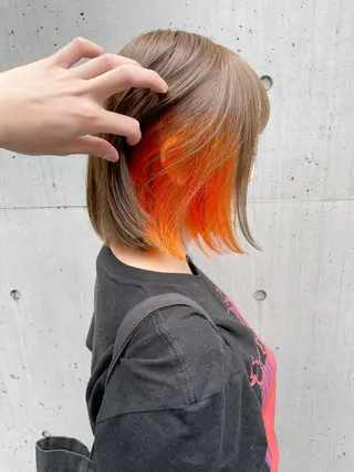 ミディアム カラー 表参道/個室シェア サロン/中山優介のヘアスタイル