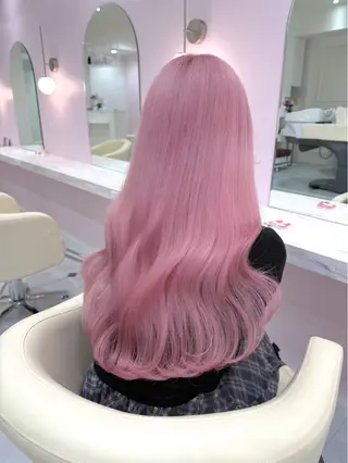 ロング カラー ハイトーンカラー💞 くるみ🎀のヘアスタイル