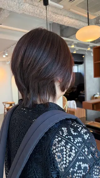 ショート カラー ほの /縮毛矯正 /メンズ/カラーのヘアスタイル