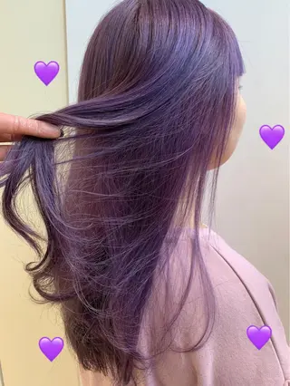 セミロング カラー 新宿駅近♡個室 ♡関口三都季🌜のヘアスタイル