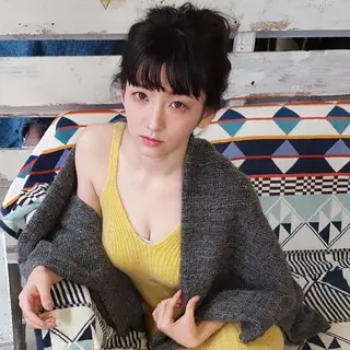 ロング カラー 韓国風レイヤーカット 上手く丁寧早い/マツのヘアスタイル