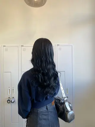 ロング カラー 川角 しなのヘアスタイル