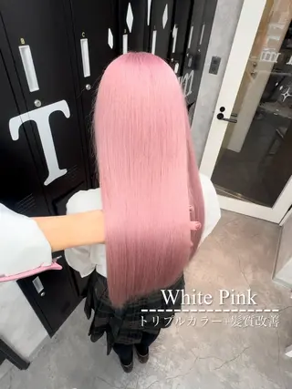 セミロング カラー ハイトーン特化💍 NØRN💍韓国のヘアスタイル