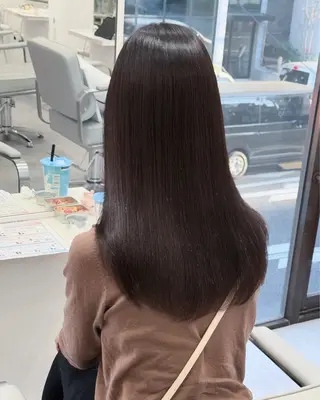 ロング Aya/縮毛矯正 /透明感カラーのヘアスタイル
