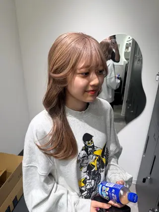 ロング カラー 池田 勇児のヘアスタイル