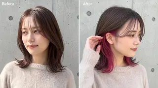 セミロング ショート. ボブヘア専門店のヘアスタイル