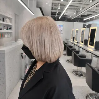ショート ♡ミルクティー♡ ♡ストレート♡メンズのヘアスタイル