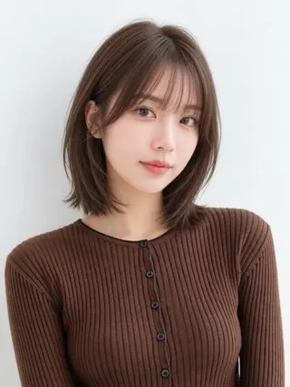 ミディアム カラー 銀座/モテ🤍垢抜け レイヤー/ナナコのヘアスタイル