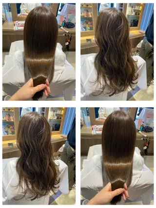 カラー 🩵盛れる顔周り/ 艶カラーemi🩵のヘアスタイル