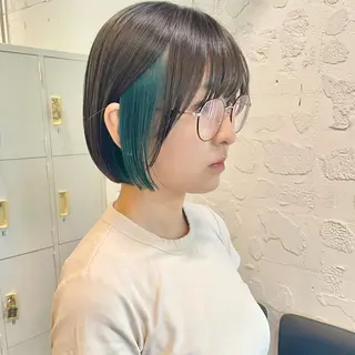 ショート カラー 🌿レイヤーボブ/パ ーマ🌿 木梨健太のヘアスタイル