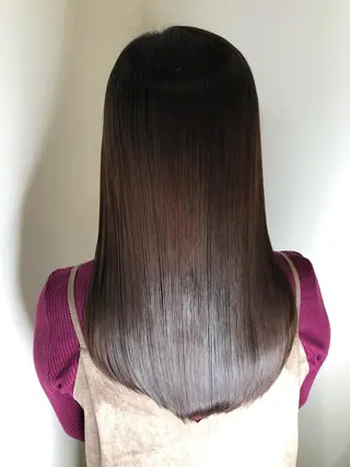 ロング カラー ヘアアレンジ 髪質改善 MAKIのヘアスタイル
