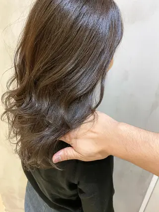 ロング カラー ヘアアレンジ ネイル マツエク・マツパ 夜23時まで予約🉑 reverieあきらのヘアスタイル