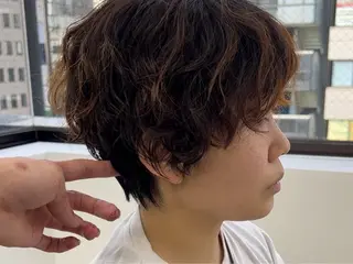 パーマ 縮毛矯正/ショート ボブ/髪質改善ともきのヘアスタイル