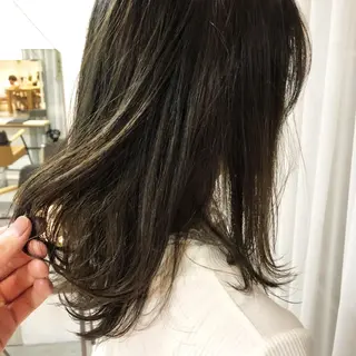 ミディアム カラー 白髪ぼかし/ショート /ミニボブだいじのヘアスタイル