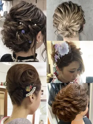 カラー ヘアアレンジ 松井那津子 /ハイライトブリーチのヘアスタイル