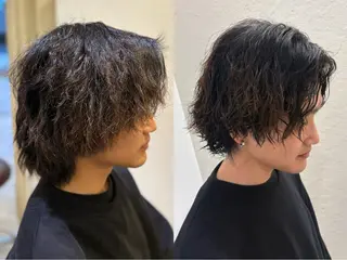 パーマ メンズ 水野 杏香のヘアスタイル