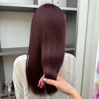 セミロング カラー 🌼動き×透明感🩵 ハイトーン/ナナのヘアスタイル