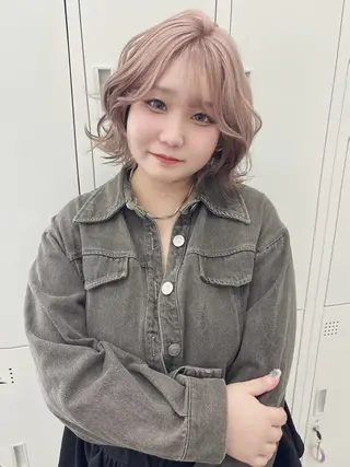 ショート カラー ブリーチカラー/ デザインカラー/栄のヘアスタイル