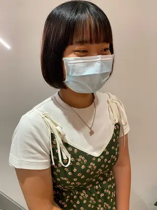 ミディアム BLOCK hair makeのヘアスタイル