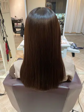 ロング カラー パーマ 髪質改善美容師 個室サロン白金厚哉のヘアスタイル