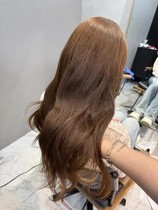 ロング カラー 透明感カラー/パーマ 🌀アオノのヘアスタイル
