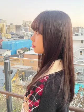 ロング 園田 渉 ◤SHIKIO◢のヘアスタイル