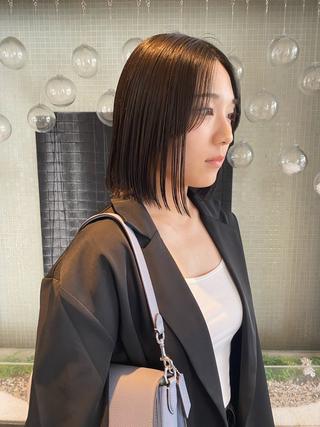 ミディアム 横地 凌のヘアスタイル