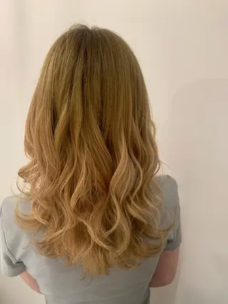 セミロング カラー ヘアアレンジ 🐝岡本 柚葉🐝のヘアスタイル