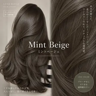 ロング 韓国センターパート /レイヤー/藍のヘアスタイル